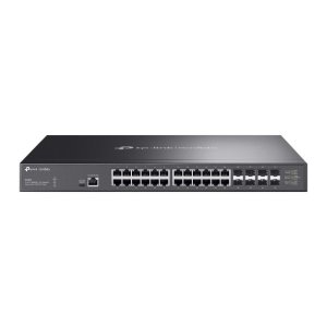 Switch gestionable l2+ tp-link omada sx3832 32p 24x10gb 8x10gb sfp+ app metalico rack negro