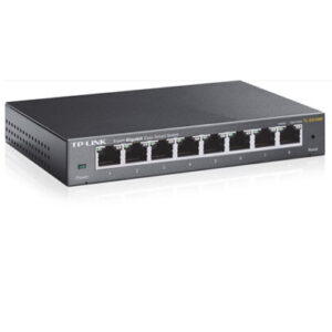 Switch semigestionable tp-link tl-sg108e 8p 8x1gb metalico negro