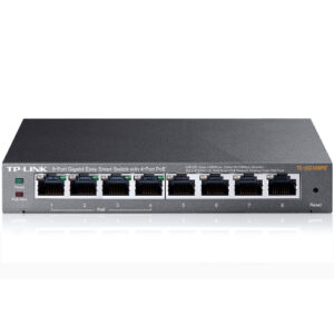 Switch semigestionable tp-link tl-sg108pe 8p 4x1gb 4x1gb poe+ 64w metalico negro