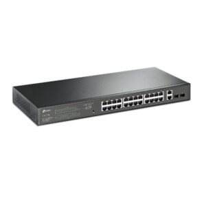 Switch semigestionable poe+ tp-link tl-sg1428pe 28p giga de estos 24p poe+ (250w) 2p giga sfp