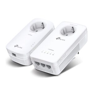 Homeplug wifi tp-link tl-wpa8631p kit 1300mb av500 ac1300 con 3 puertos giga passthrough kit compues