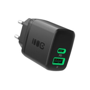Cargador de red Usb + Type-C / 30W / Negro / CHARB-GC-30AC-B / Greencell