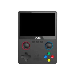 Consola Portátil Juegos Retro X6 / 11 simuladores / Pantalla IPS 3,5" / Negra / EX-83553-B
