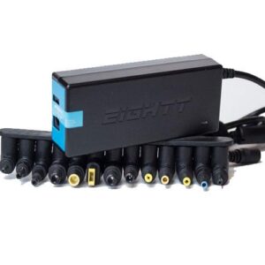 Cargador para portátil universal automático 90W / 13 conectores / Eightt / EC90