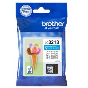 Tinta Original Brother LC3213 Cian 400 Pag.