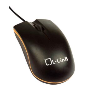 Raton óptico Usb L-Link  Negro / 1.200 Dpi / Ambidiestro / LL-2081