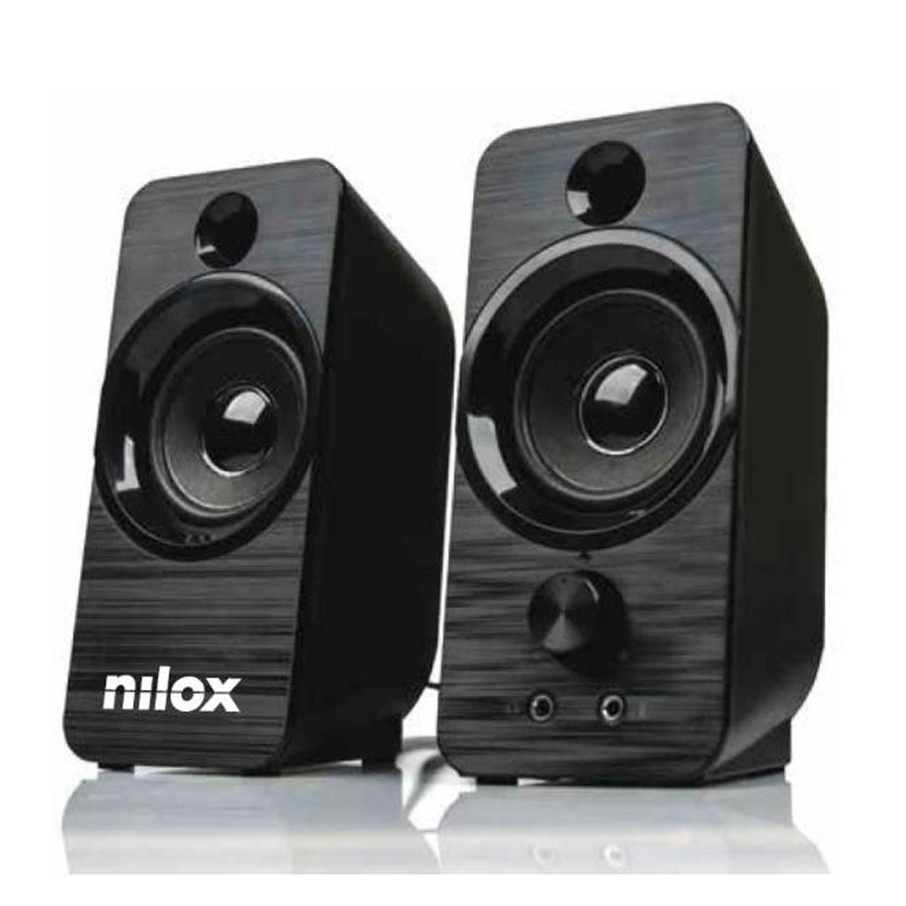 Altavoces 2.0 Pc Nilox / Usb / Control de Volumen / 6w (2x3w) / Negro / NXAPC02