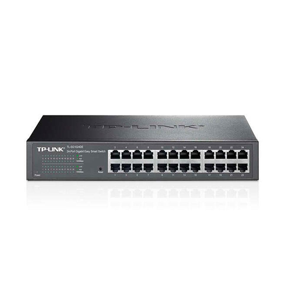 Switch semigestionable tp-link tl-sg1024de 24p 24x1gb metalico rack negro