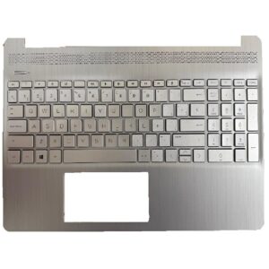 Top case + Teclado compatible para portátil HP 15S-EQ / 15S-FQ Plata V.2
