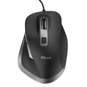Mouse trust fyda con cable, 6 botontes, rueda desplazamiento 5000dpi negro 24728