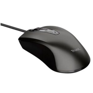Mouse trust basics usb 3 botones y rueda desplazamiento 1200dpi color negro 24657
