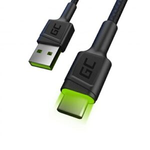 Cable carga USB a Type-C 2m GREENCELL QC 3.0 KABGC19