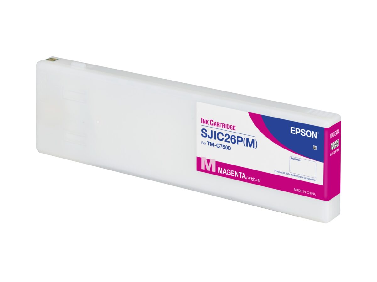 Tinta original epson sjic26p magenta 294.3ml