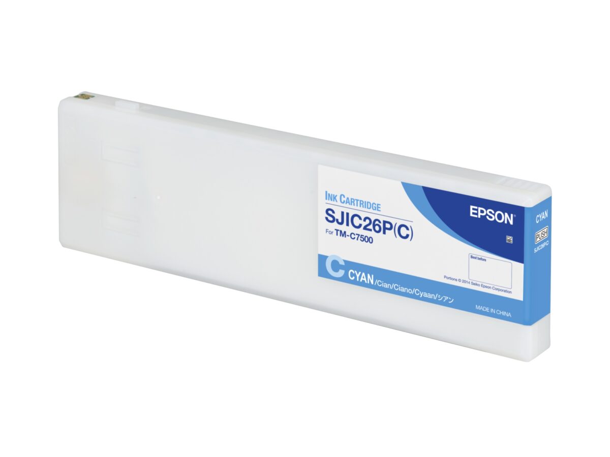 Tinta original epson sjic26p cian 294.3ml