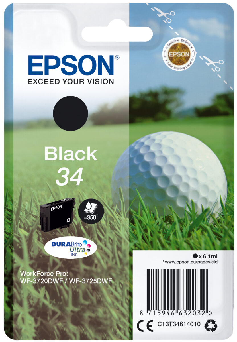 Tinta original epson t3461 negro c13t34614010 6.1ml