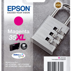 Tinta original epson t3593 xl magenta c13t35934010 20.3ml