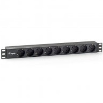 Regleta alimentacion equip rack 19 pulgadas 1u 9 tomas 3500w cable 1.8m