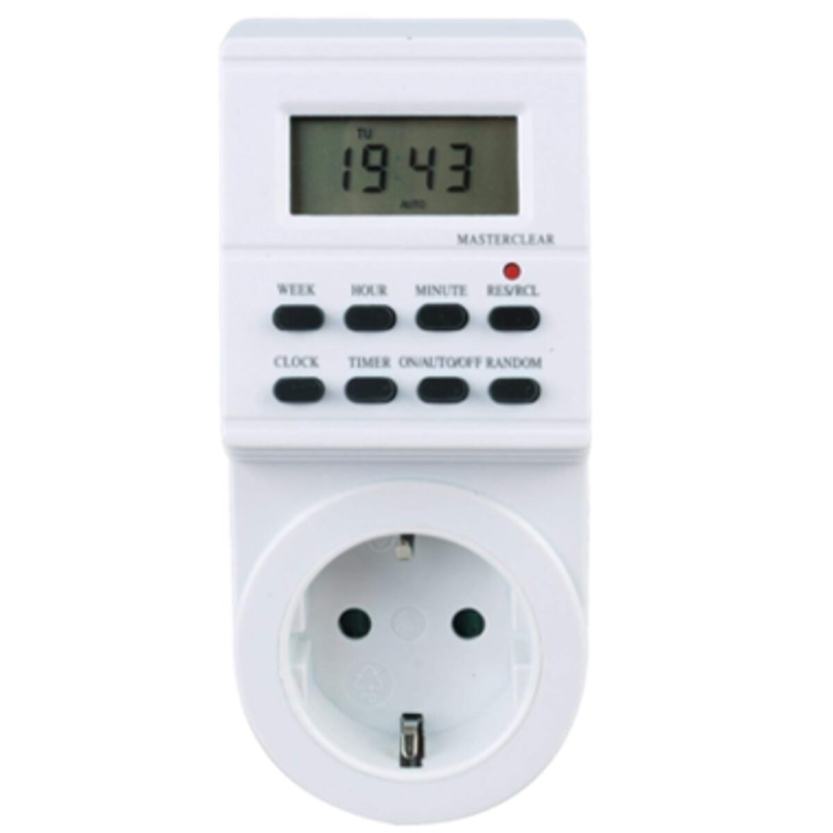 Programador silver electronic digital - semanal - 3600w - 250v - 16a - 50hz - ip 20 - ajustable multifuncion