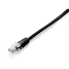 Cable red equip latiguillo rj45 u - utp cat6 0.25m negro