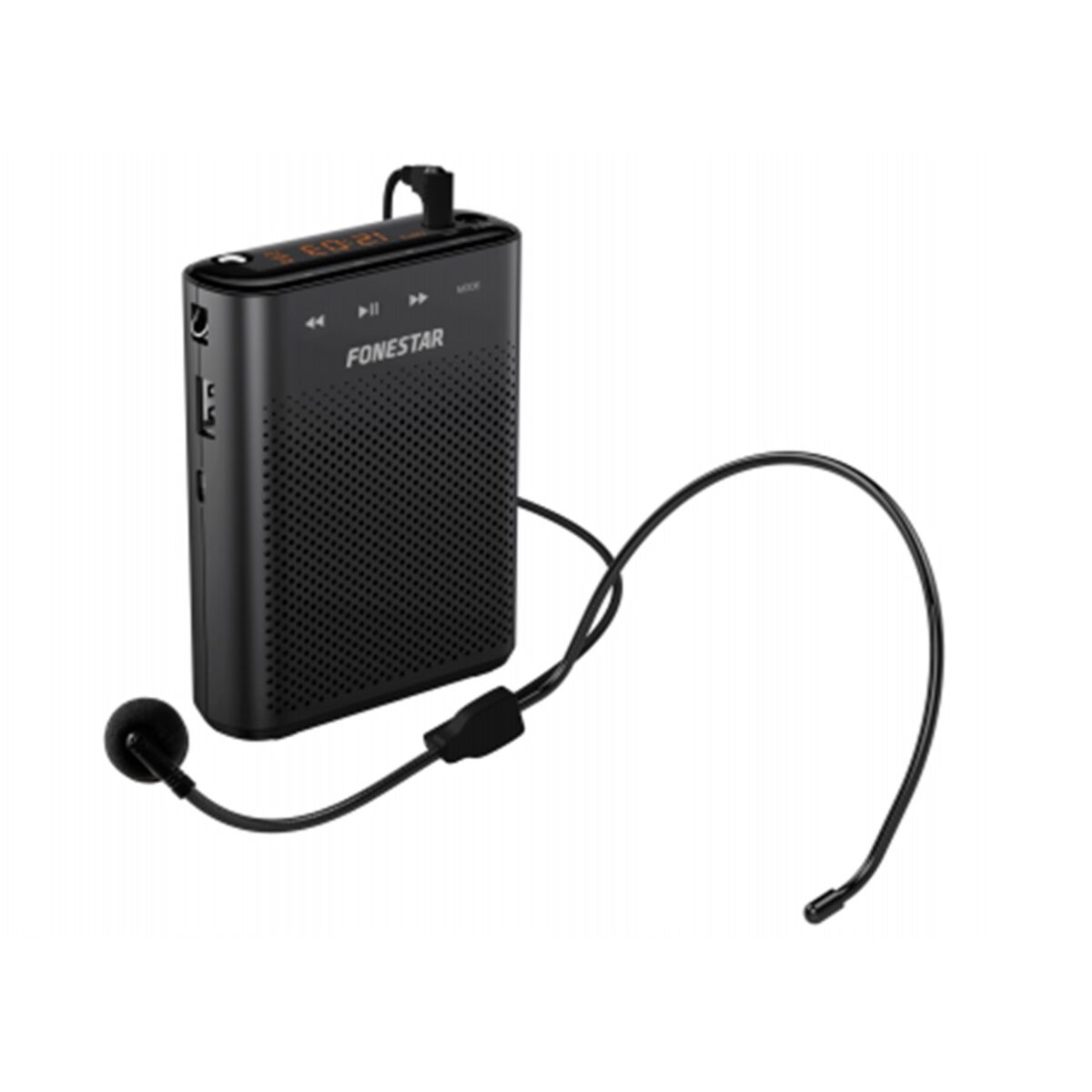 Amplificador portatil fonestar alta - voz - 30 - altavoz y microfono - 30 w - usb - micro sd - mp3 - grabador - reproductor - para profesores
