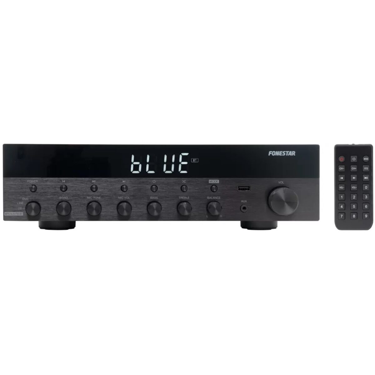 Amplificador estereo hifi fonestar as - 6060 - bluetooth - radio fm - 60+60 w rms - usb - mp3