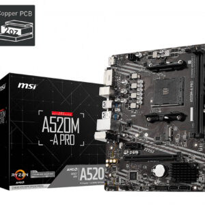 Placa base msi am4 a520m - a pro m - atx ddr4