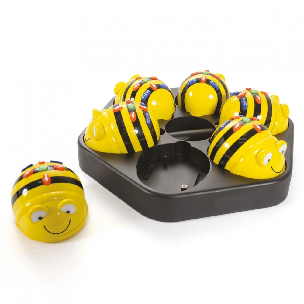 Robot tts bee - bot class bundle 6 unidades y estacion de carga