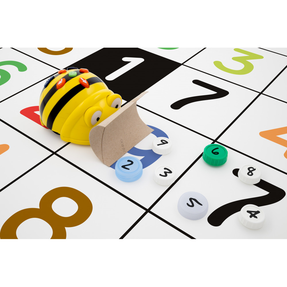 Tapete blanco tilk bee - bot + fichas para tapete infantil