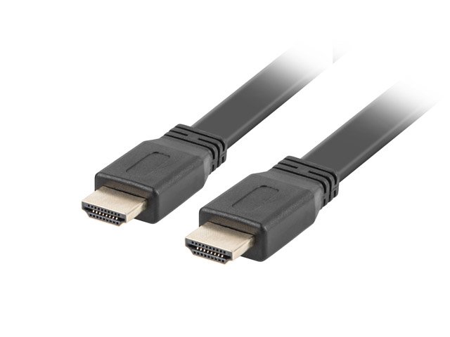 Cable hdmi lanberg macho - macho v2.0 4k plano 5m negro