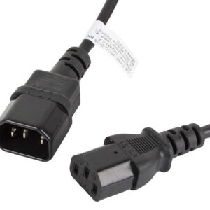 Cable alargador lanberg alimentacion cpu iec320 c13 h - iec320 c14 m 1.8m