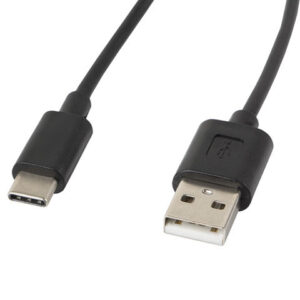 Cable usb lanberg 2.0 macho - usb tipo c macho 1.8m negro