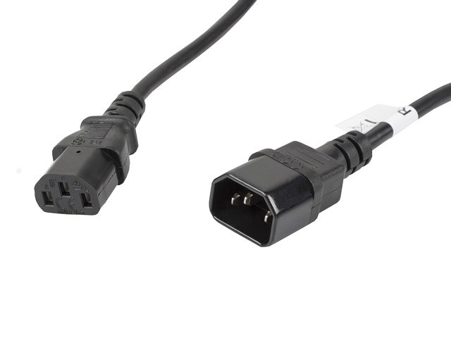 Cable alargador lanberg alimentacion cpu iec320 c13 h - iec320 c14 m vde 5m