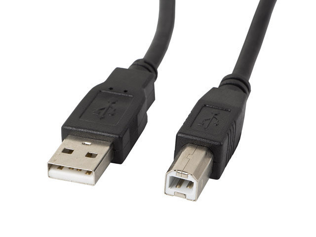 Cable impresora lanberg usb a - usb b macho - macho negro 0.5 m