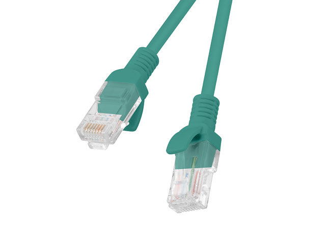 Cable red lanberg latiguillo cat.6 utp 2m verde fluke passed
