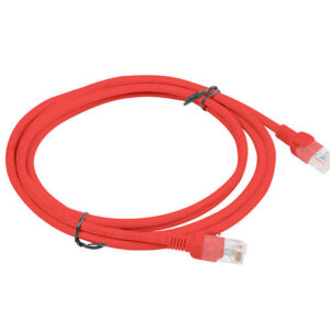 Cable red lanberg latiguillo cat.6 utp 2m rojo fluke passed