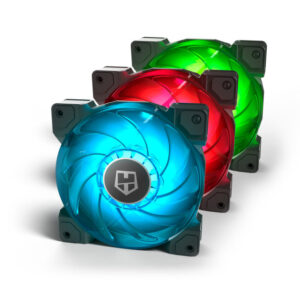 Ventilador caja nox hummer h - sync rgb 120mm pack 3