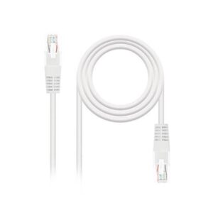 Cable red nanocable latiguillo rj45 utp cat6 2m blanco