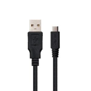 Cable usb tipo a 2.0 a micro usb tipo b nanocable 1.8m negro macho - macho