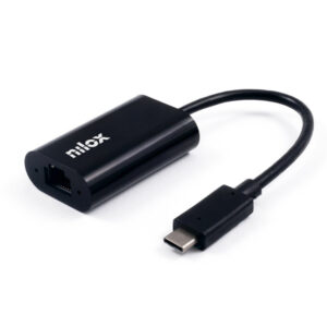Cable adaptador nilox usb tipo c a ethernet macho - hembra