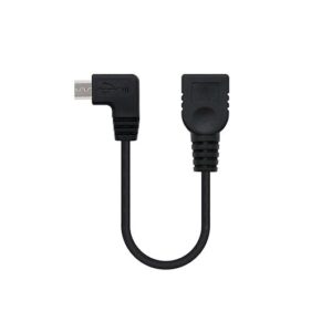 Cable otg nanocable usb 2.0 a micro usb 15cm - macho - hembra