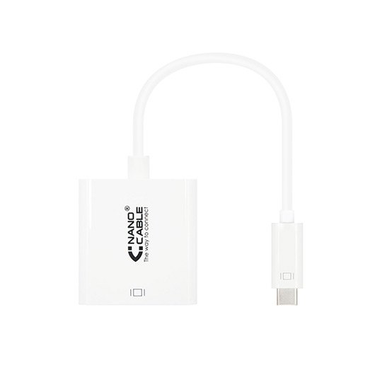 Conversor usb tipo c a hdmi nanocable 4k 15cm - macho - hembra