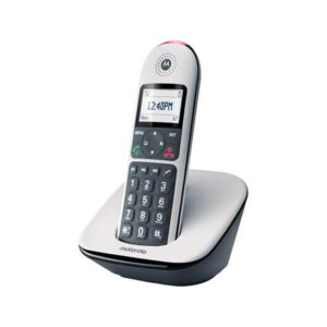 Telefono inalambrico dect digital motorola cd5001 blanco - pantalla retroiluminada - teclas grandes