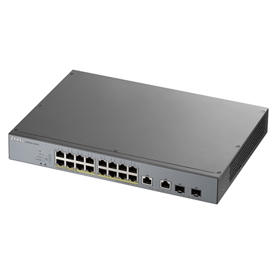 Switch 16 puertos zyxel gs1350 - 18hp - eu0101f 100 - 1000mbps