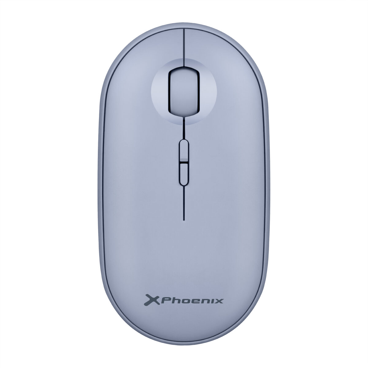 Ratón inalambrico rebble bluetooth y 2.4 ghz hasta 3 dispositivos con receptor usb clic silencioso para portátil notebook pc chomebook mac color azul