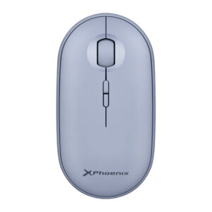 Ratón inalambrico rebble bluetooth y 2.4 ghz hasta 3 dispositivos con receptor usb clic silencioso para portátil notebook pc chomebook mac color azul
