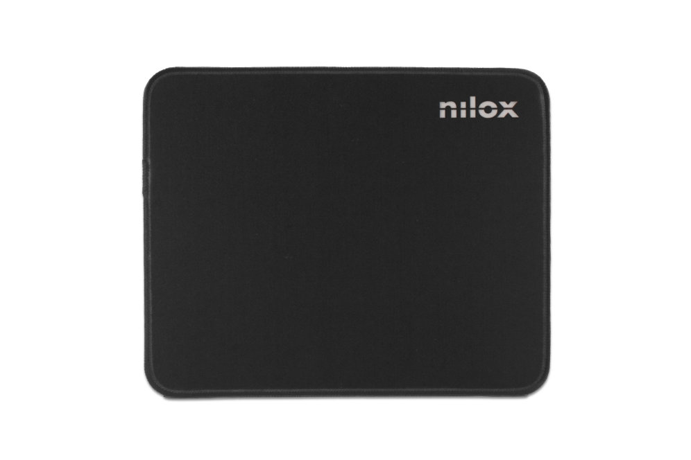 Alfombrilla raton nilox nxmp001 antideslizante (260x210x3) negro
