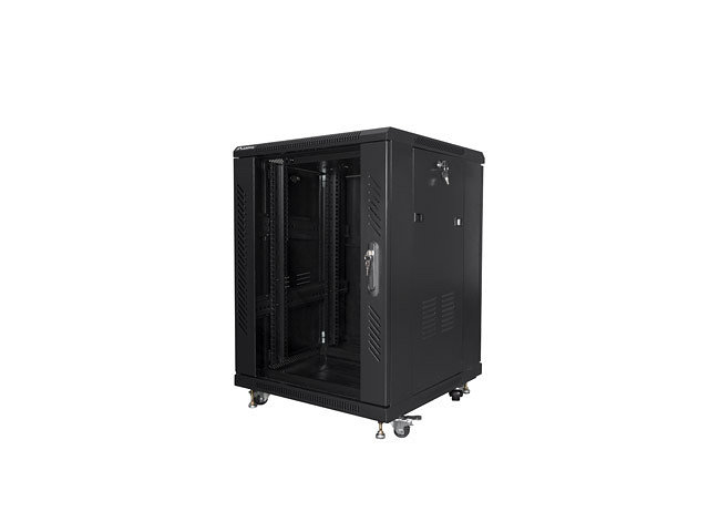Armario rack lanberg 15u 600 x 600 auto ensamblado 19 pulgadas carga maxima 800kg negro