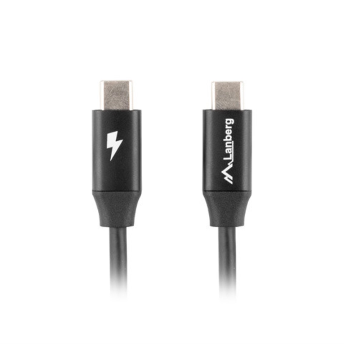 Cable usb tipo c lanberg 0.5m - macho - macho - carga rapida - negro