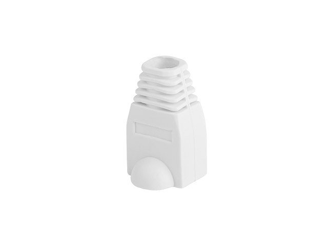 Funda protectora lanberg plb - 1000 - w para conector rj45 pack de 100 unidades blanco