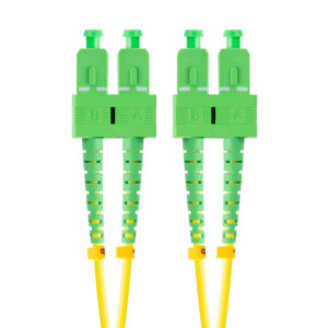 Latiguillo fibra optica sc - apc lanberg 2m mono duplex g657a1 lszh amarillo